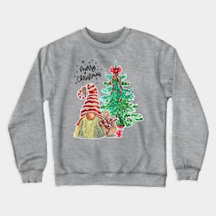 Merry Christmas Gnome - Gnome Christmas Crewneck Sweatshirt